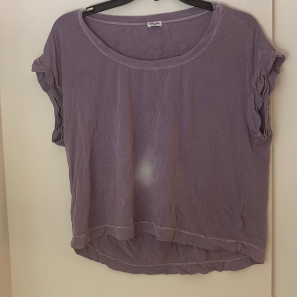 Splendid Purple Supima Cotton Vintage Crewneck Tee - Picture 2 of 7